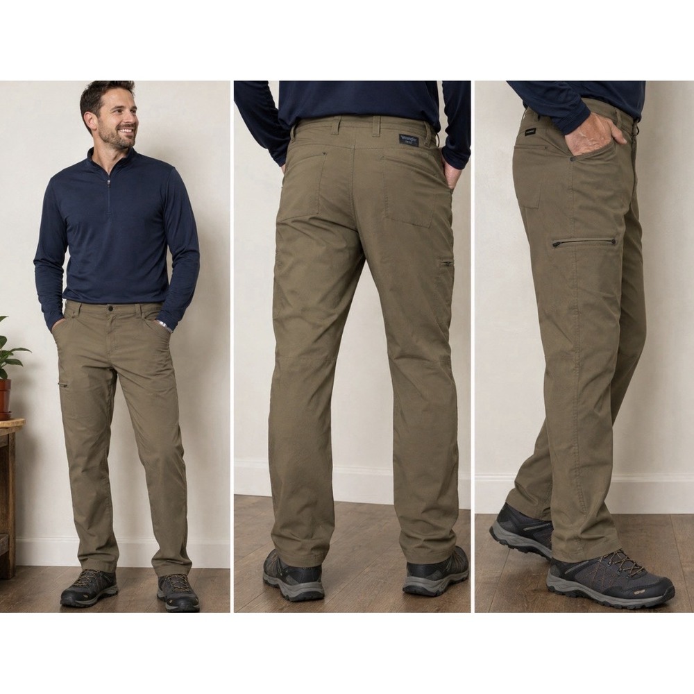 Wrangler ATG All Terrain Gear Cliff Side Utility Pants Men's 34x34 Morel Olive - Picture 1 of 14